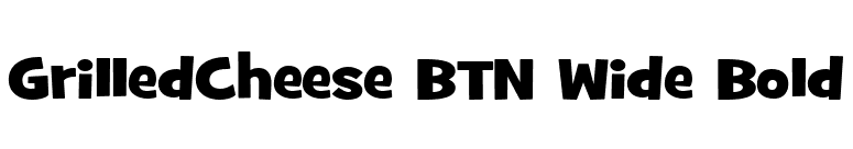 GrilledCheese BTN Wide Bold font preview