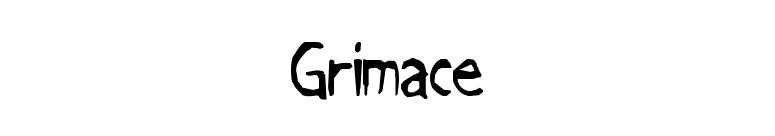 Grimace font preview