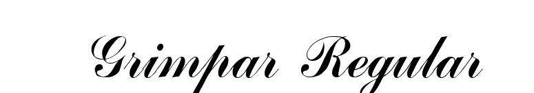 Grimpar Regular font preview