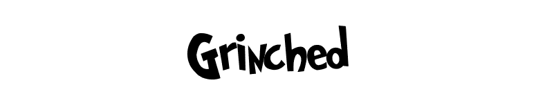 Grinched font preview