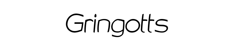 Gringotts font preview