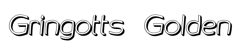 Gringotts Golden font preview