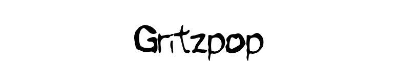 Gritzpop font preview