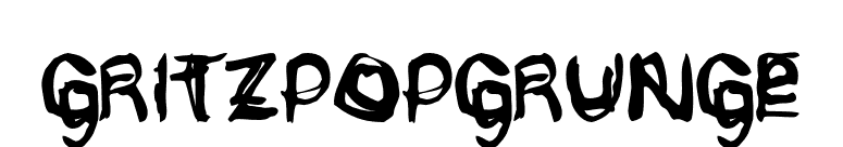 GritzpopGrunge font preview