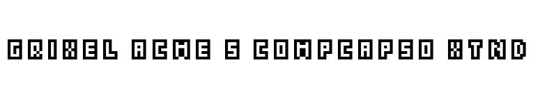Grixel Acme 5 CompCapsO Xtnd font preview