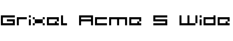 Grixel Acme 5 Wide font preview