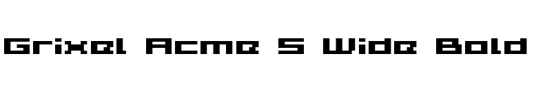 Grixel Acme 5 Wide Bold font preview