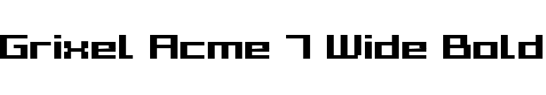 Grixel Acme 7 Wide Bold font preview