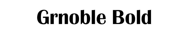 Grnoble Bold font preview