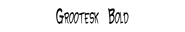 Grootesk Bold font preview