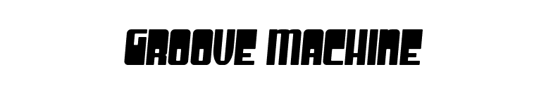 Groove Machine font preview