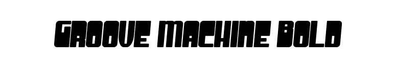 Groove Machine Bold font preview