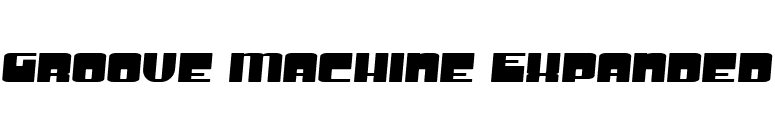 Groove Machine Expanded font preview