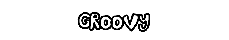 GROOVY font preview