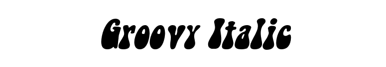 Groovy Italic font preview