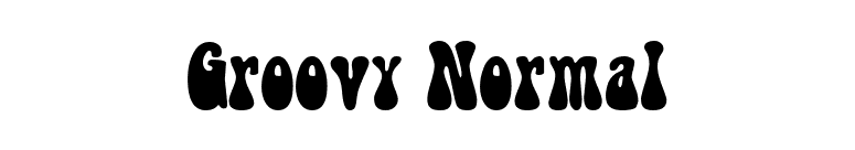 Groovy Normal font preview