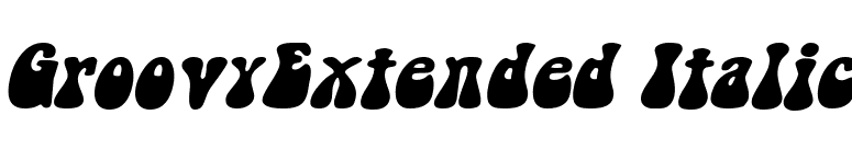 GroovyExtended Italic font preview