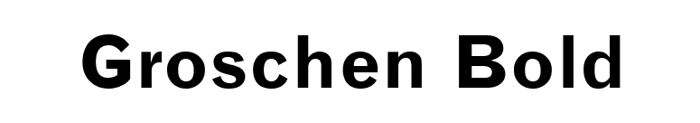 Groschen Bold font preview