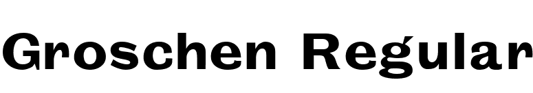 Groschen Regular font preview