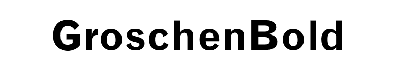 GroschenBold font preview