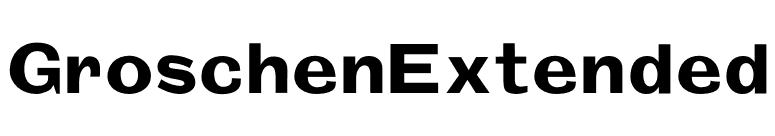 GroschenExtended font preview