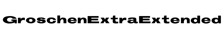GroschenExtraExtended font preview