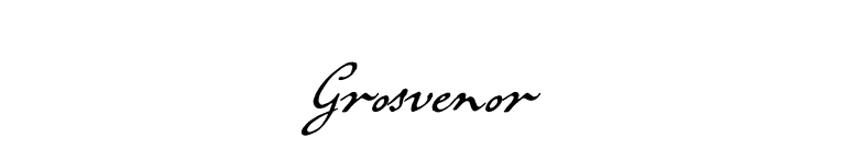 Grosvenor font preview