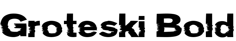 Groteski Bold font preview