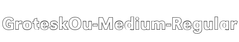 GroteskOu-Medium-Regular font preview