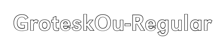 GroteskOu-Regular font preview