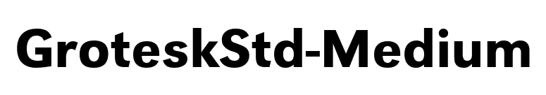 GroteskStd-Medium font preview