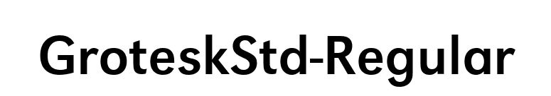 GroteskStd-Regular font preview