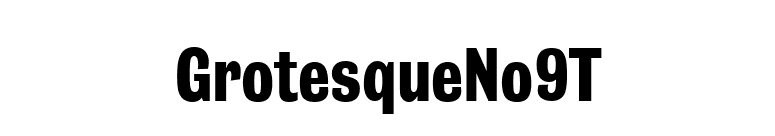 GrotesqueNo9T font preview