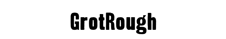 GrotRough font preview