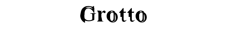 Grotto font preview