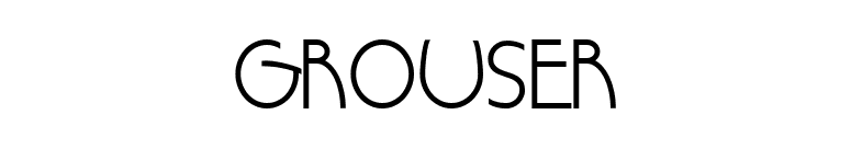 Grouser font preview