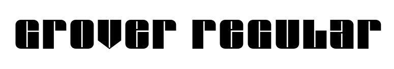 Grover Regular font preview