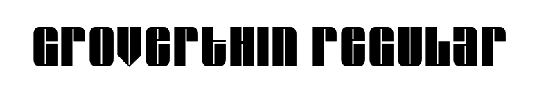 GroverThin Regular font preview