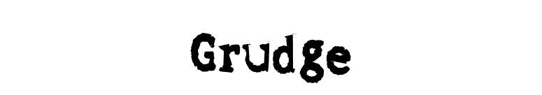 Grudge font preview