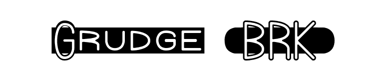 Grudge (BRK) font preview
