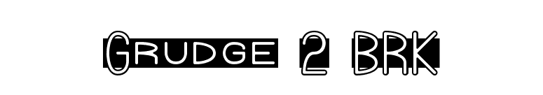 Grudge 2 BRK font preview