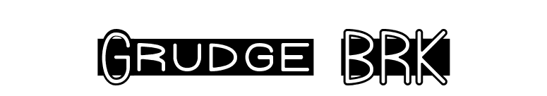 Grudge BRK font preview