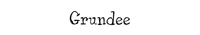 Grundee font preview