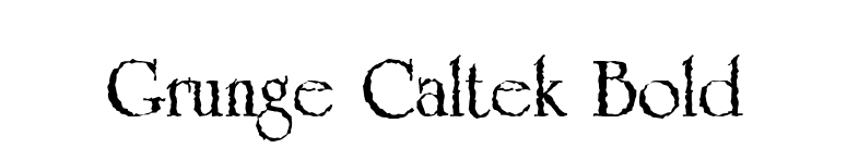 Grunge Caltek Bold font preview