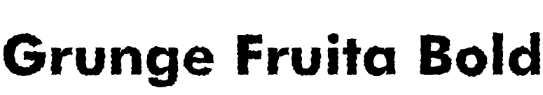 Grunge Fruita Bold font preview
