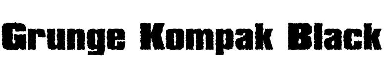 Grunge Kompak Black font preview
