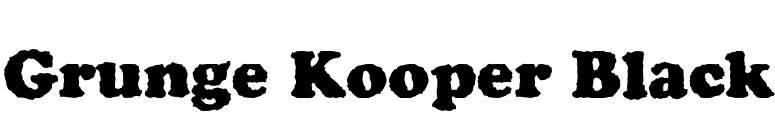 Grunge Kooper Black font preview