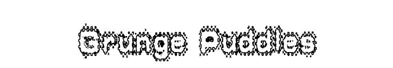 Grunge Puddles font preview
