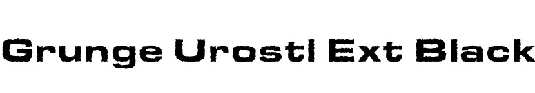 Grunge Urostl Ext Black font preview