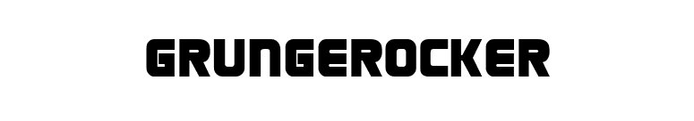 Grungerocker font preview